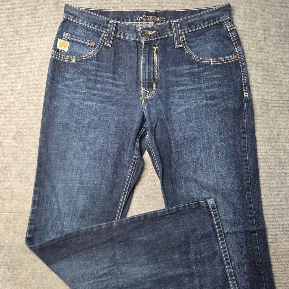 Cinch Carter 2.2 Men's Jeans 34x36 Relaxed Fit Bootcut Dark Wash Western Cowboy